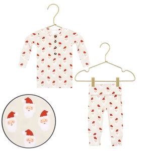 Lou Lou and Company Top and Bottom Set - Santa Baby