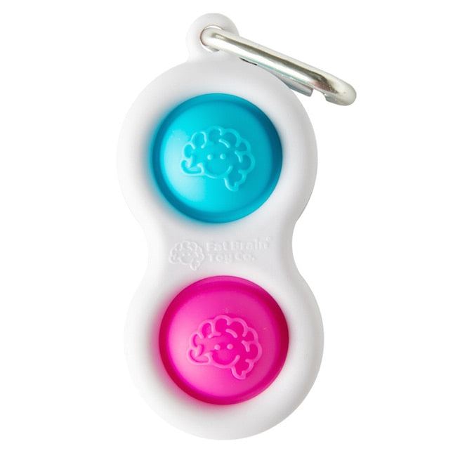 Fat Brain Toys Simpl Dimpl Clip - Blue / Pink