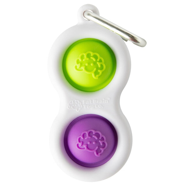 Fat Brain Toys Simpl Dimpl Clip - Green / Purple