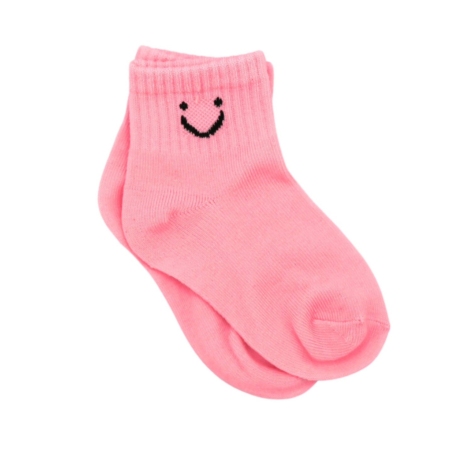 Baby Cubby Smile Expression Socks - Pink