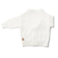 goumikids Knit Button-Up Sweater - Cloud worn by baby