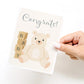Easyhand Goods Congrats Teddy Bear Greeting Card
