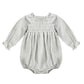 Quincy Mae Eden Romper - Blue Gingham