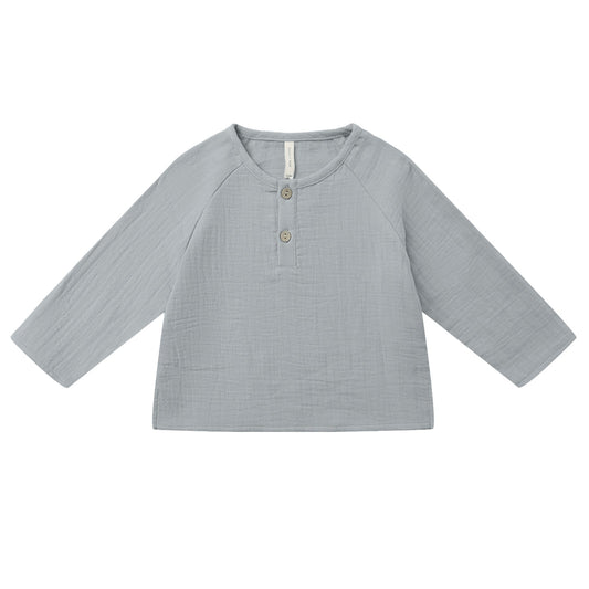 Quincy Mae Zion Shirt - Steel Blue