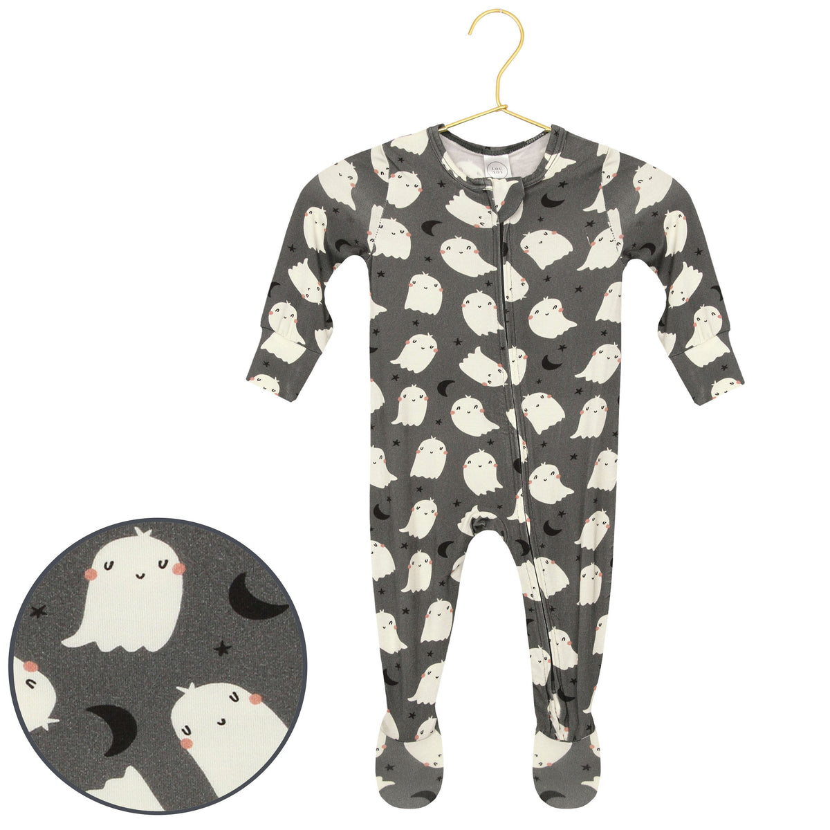 Lou Lou and Company Happy Ghost Zipper Footies