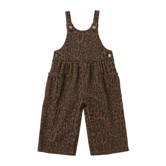 Rylee and Cru Wide Leg Overall - Leopard
