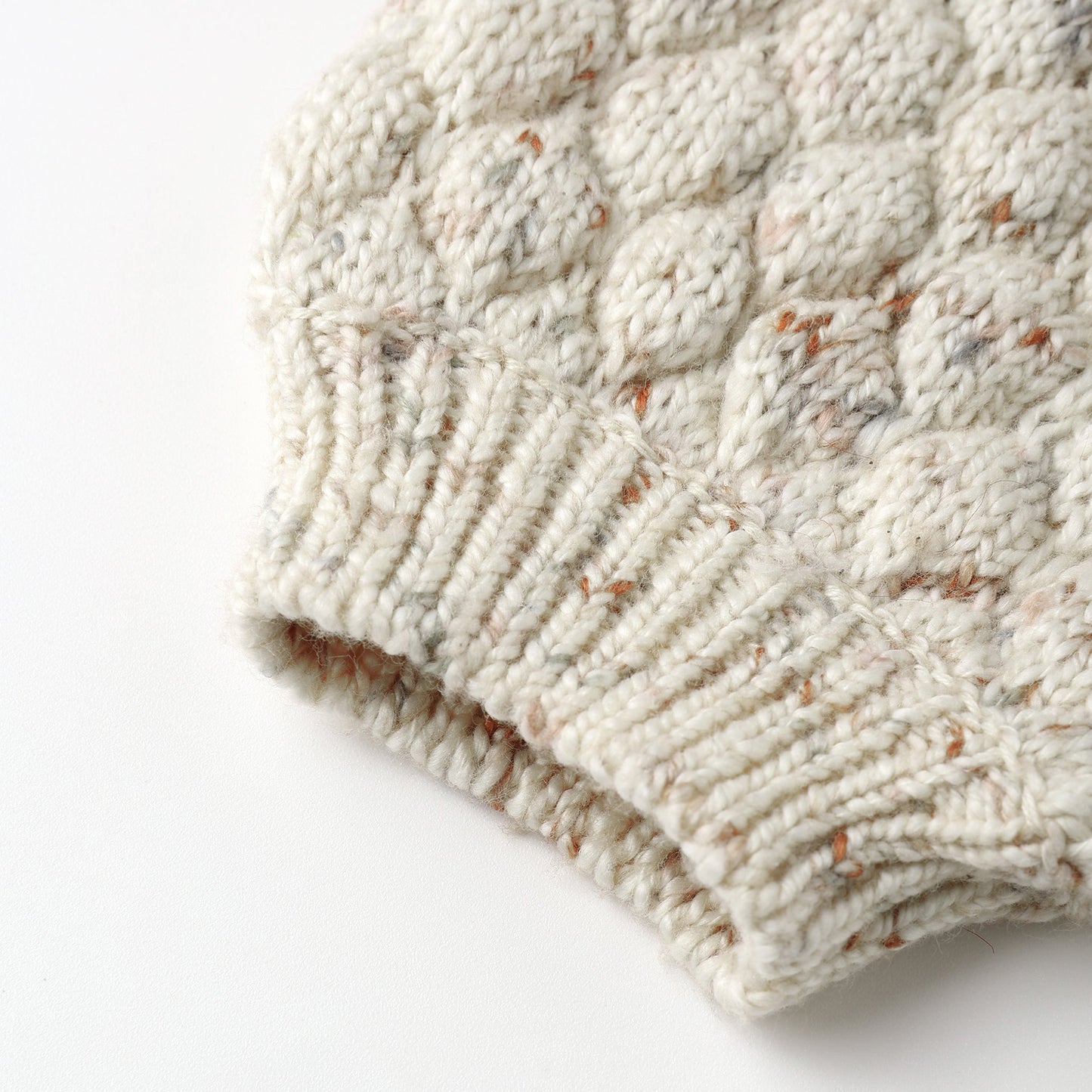 Quincy Mae Bubble Knit Cardigan - Natural Confetti