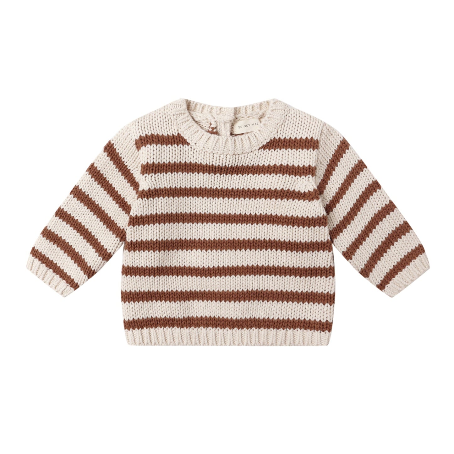 Quincy Mae Rex Sweater - Cedar Stripe