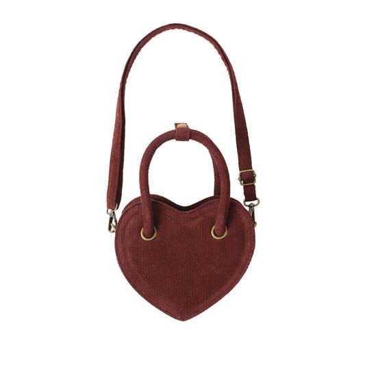 Rylee and Cru Heart Purse - Burgundy