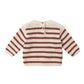 Quincy Mae Rex Sweater - Cedar Stripe