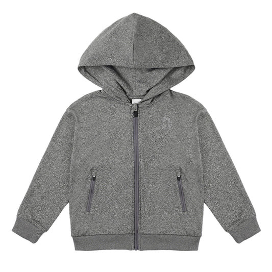 Rylee and Cru Zip-Up Tech Hoodie - Heathered Black
