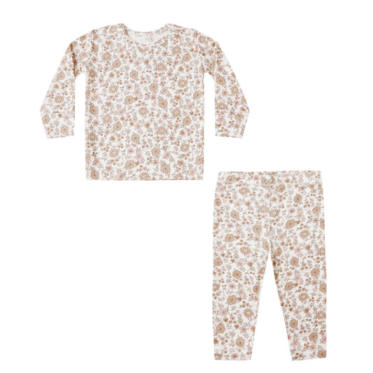 Quincy Mae Bamboo Pajama Set - Bloom