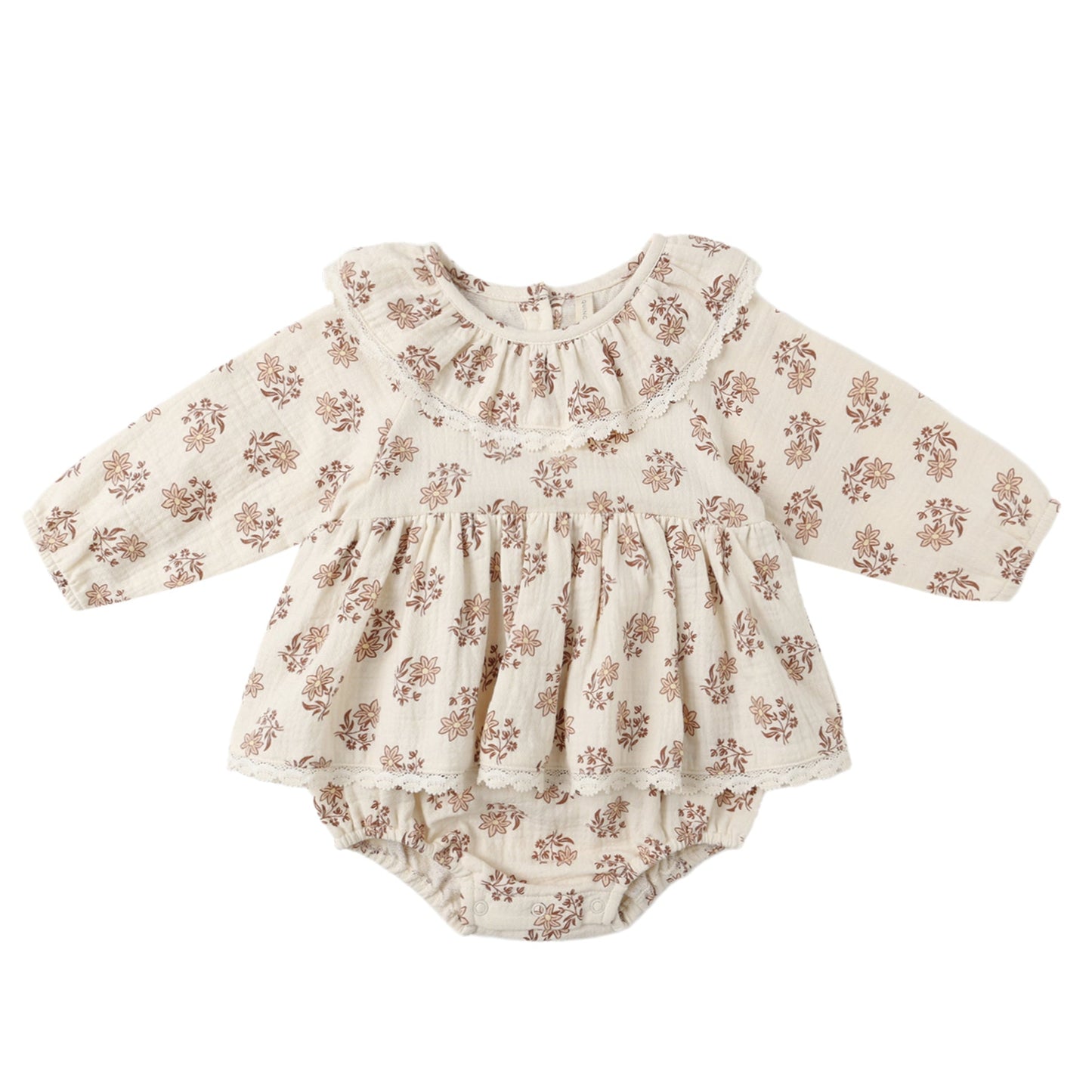 Quincy Mae Thalia Romper - Daylily