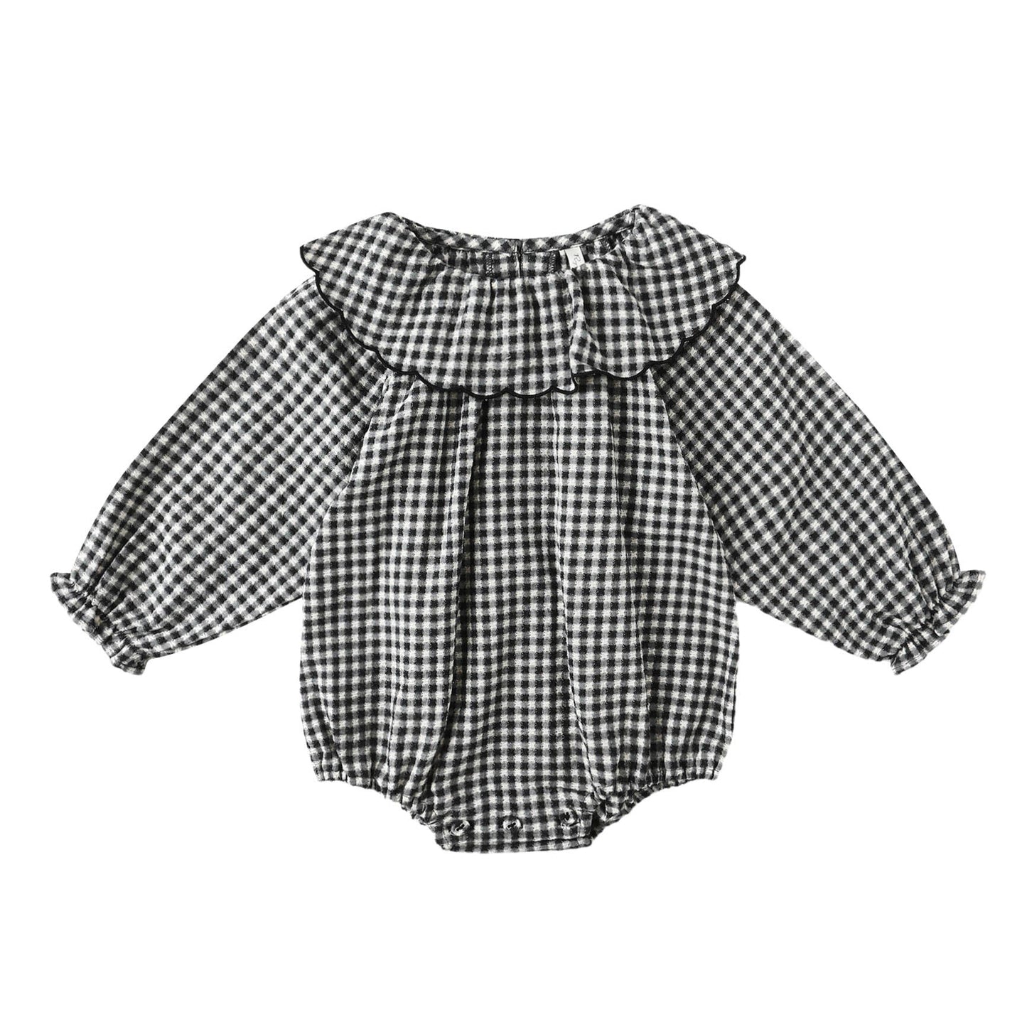 Rylee and Cru Colette Romper - Black Gingham