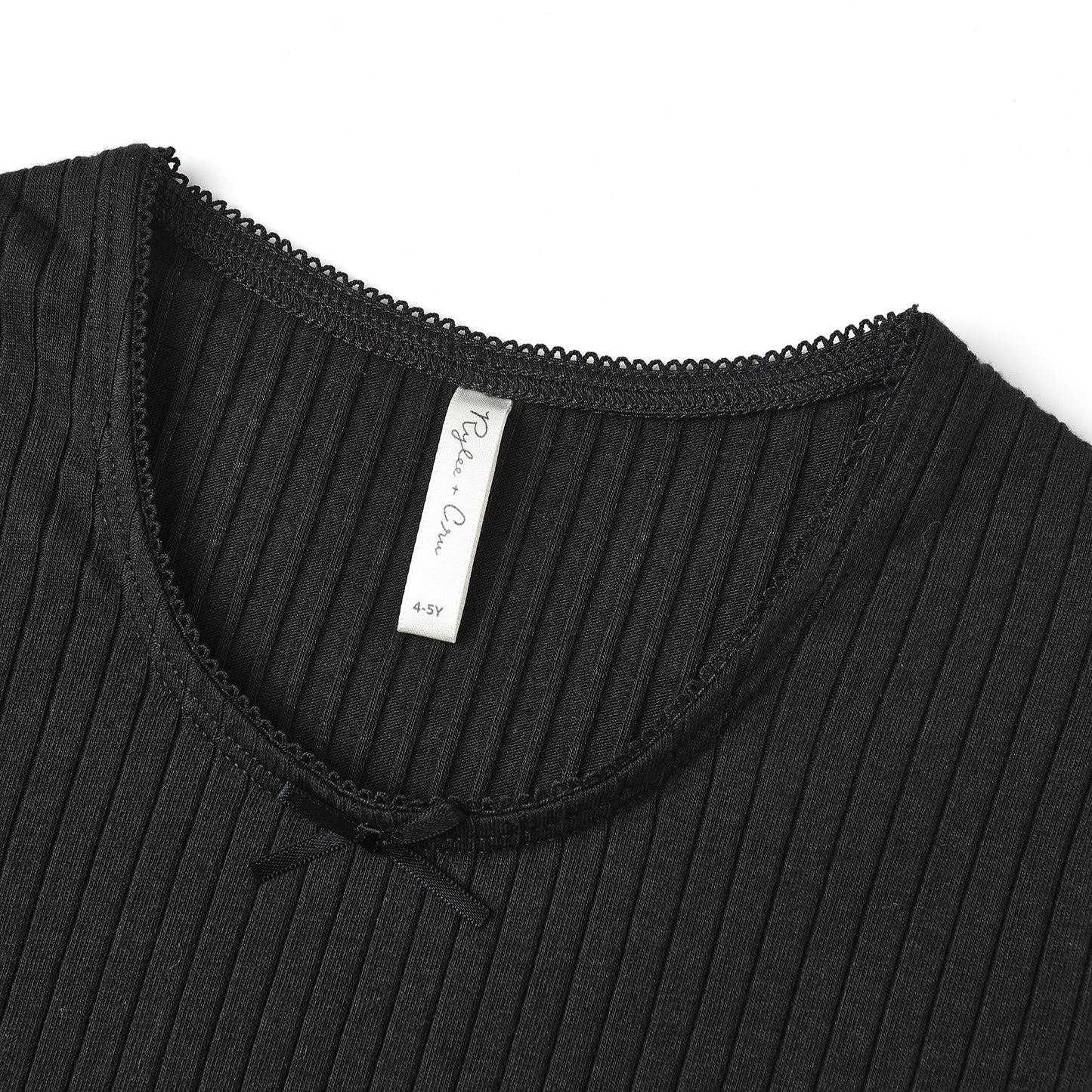 Rylee and Cru Ribbed Long Sleeve - Black