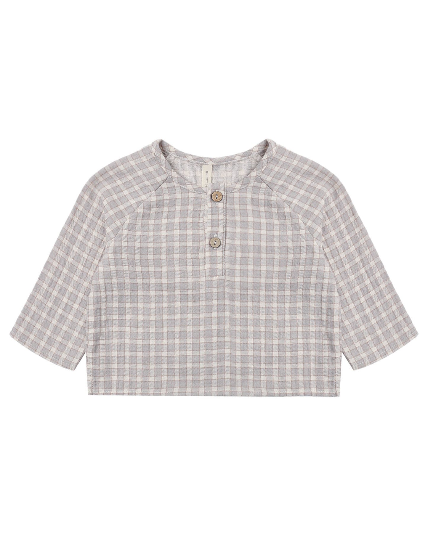 Quincy Mae Zion Shirt - Blue Gingham