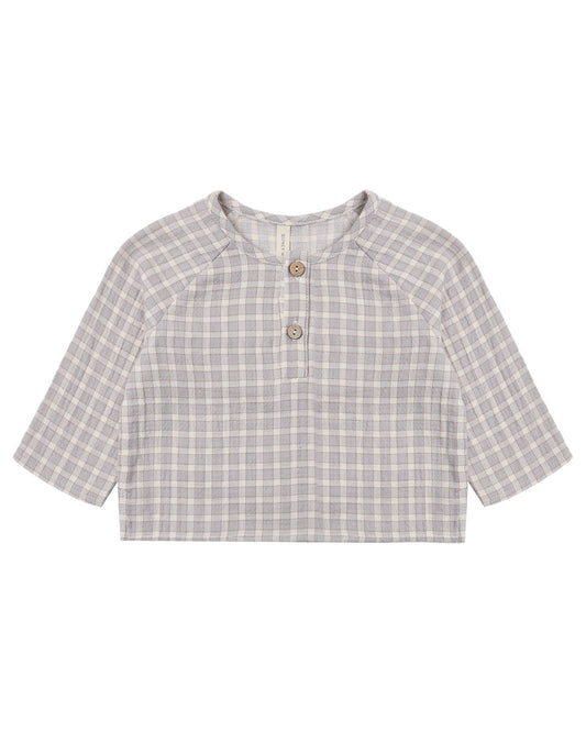 Quincy Mae Zion Shirt - Blue Gingham