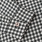 Rylee and Cru Collared Long Sleeve Shirt - Black Gingham