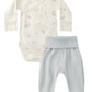 Quincy Mae Side Snap Bodysuit + Pant Set - Polar Bears