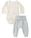 Quincy Mae Side Snap Bodysuit + Pant Set - Polar Bears