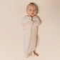 Baby wearing WildBird CloudBlend™ Sleep Gown - 0-3M - Sparrow