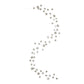 Creative Co-op Star Shaped Garland with Glitter