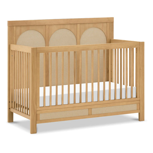 Namesake Eloise 4-in-1 Convertible Crib - Honey and Performance Sand Eco-Weave