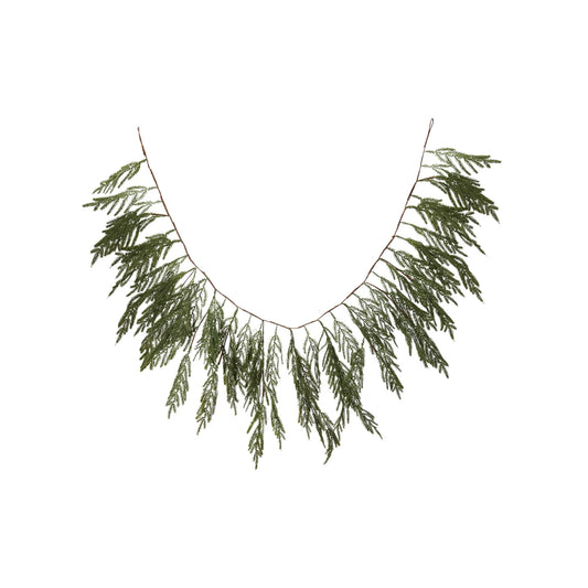 Creative Co-op Faux Cryptomeria Garland – 72"
