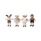 Creative Co-op Plush Reindeer & Bear in Clothes – 4 Styles – 1 Sent at Random