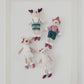 Creative Co-op Plush Reindeer & Bear in Clothes – 4 Styles – 1 Sent at Random