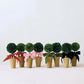Creative Co-op Dried Boxwood Tree in Terra-Cotta Pot with Red Velvet Bow