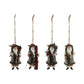 Creative Co-op Resin Santa Ornament – 4 Styles – 1 Sent at Random