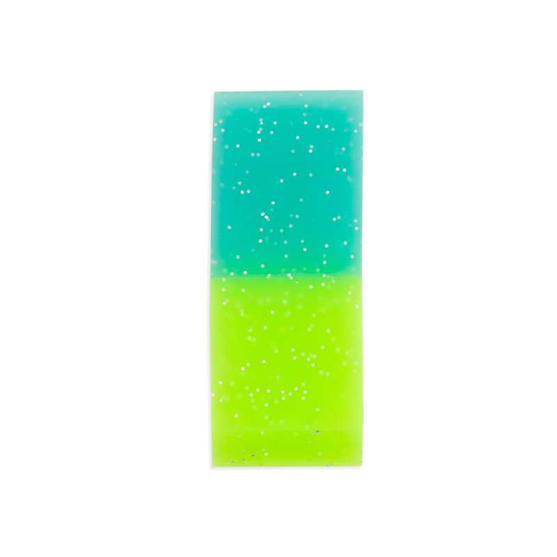 OOLY Oh My Glitter! Jumbo Eraser in Lime Green / Teal