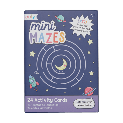 OOLY Paper Games - 24 Activity Cards - Mini Mazes
