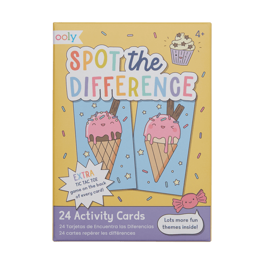OOLY Paper Games - 24 Activity Cards - Spot the Difference