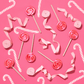 Hammond's Candies Candy Cane 1.75oz - Bubble Gum