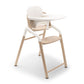 Bugaboo Giraffe High Chair Complete - Neutral Wood / White with tray and no harness