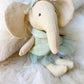Creative Co-op Cotton Linen Mini Animal Doll - Elephant