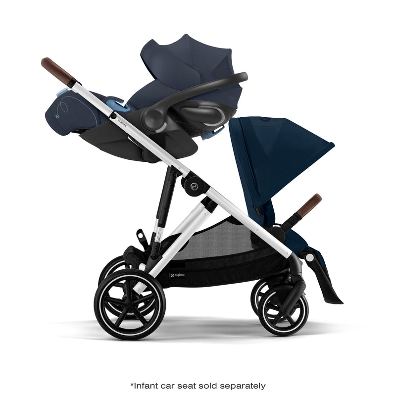 cybex gazelle pram Cybex Gazelle S Stroller Moon Black/Silver Frame