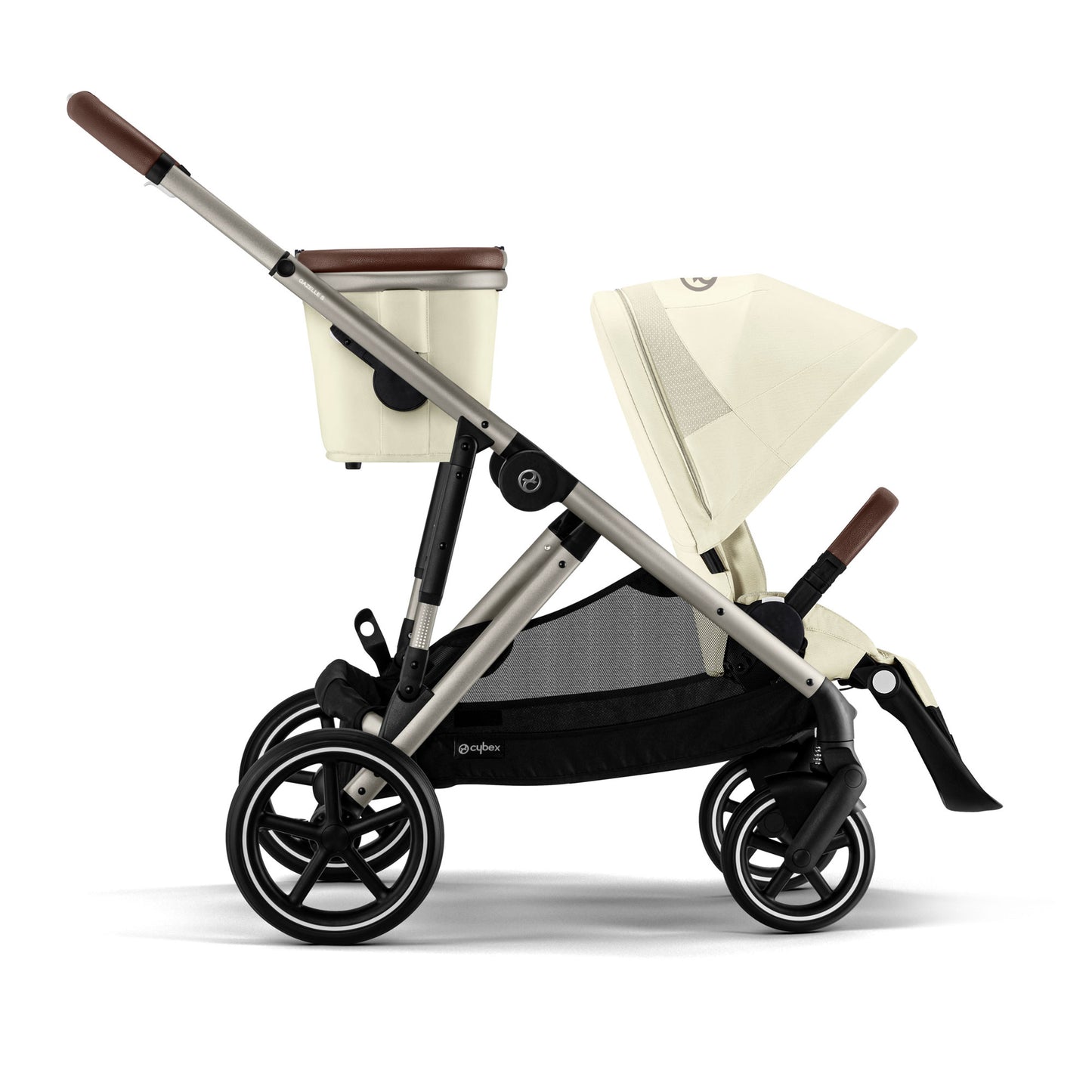 Cybex Gazelle S 2 Stroller - Seashell with Taupe Frame