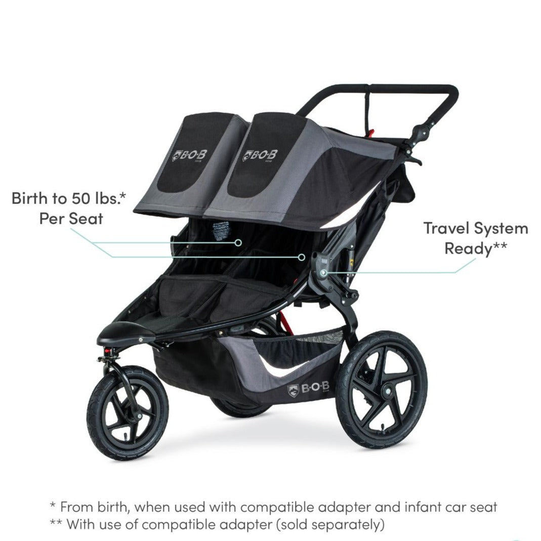 BOB Revoultion Flex Duallie Double Jogging Stroller The Baby