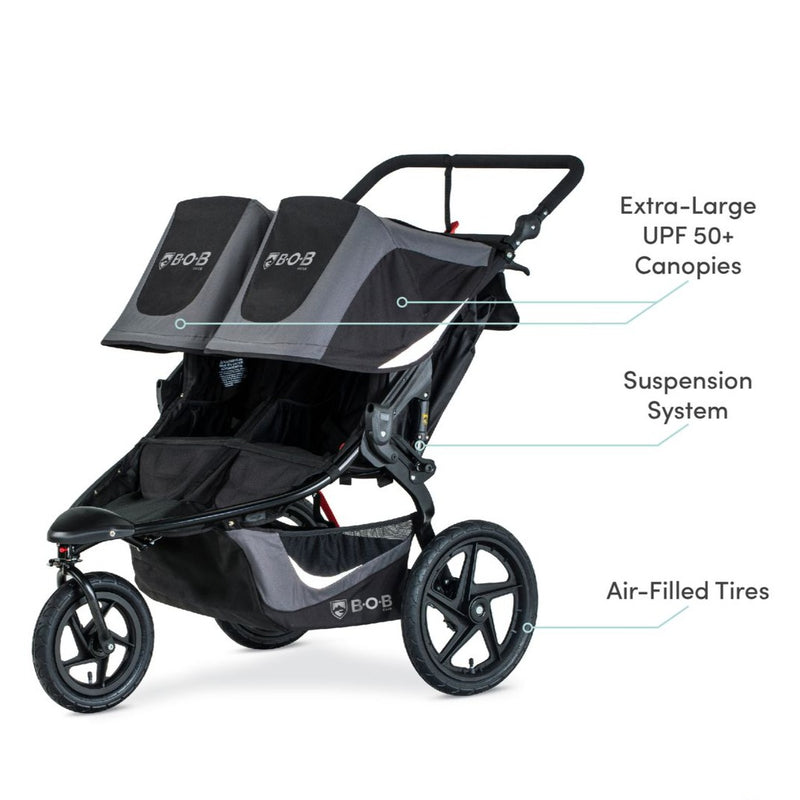 bob double stroller folding BOB Revoultion Flex Duallie 3.0 Double Jogging Stroller