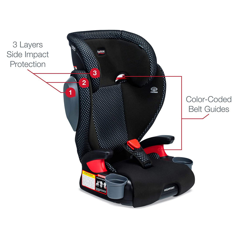 britax side impact Britax Highpoint 2-Stage Belt-Positioning Booster Car Seat