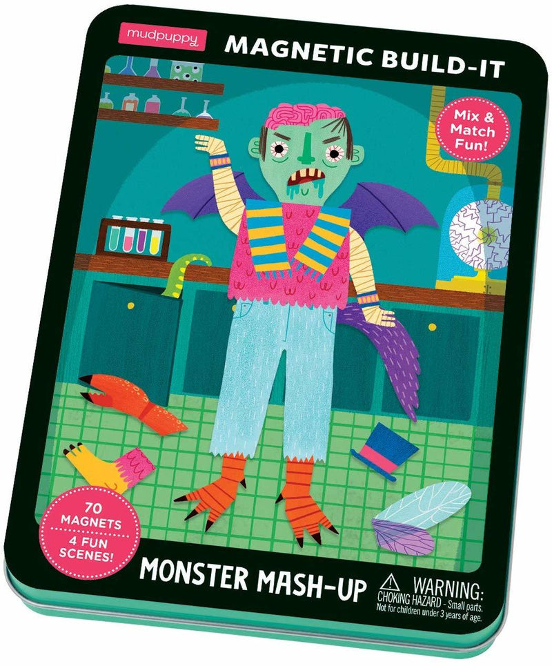 Mudpuppy Magnetic Build-It Tin - Monster Mash Up