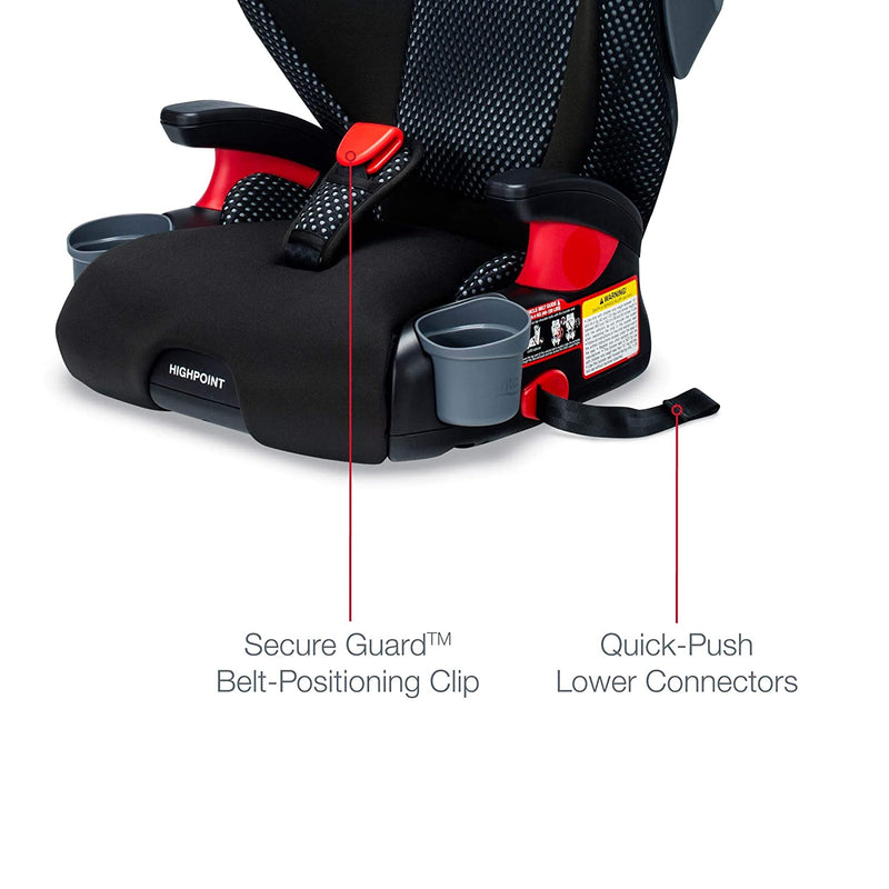 britax secureguard accessory clip Britax Highpoint 2-Stage Belt-Positioning Booster Car Seat