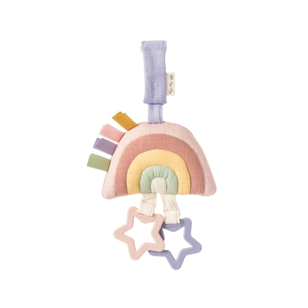 Itzy Ritzy Ritzy Jingle Attachable Travel Toy - Bitzy Bespoke - Pastel Rainbow