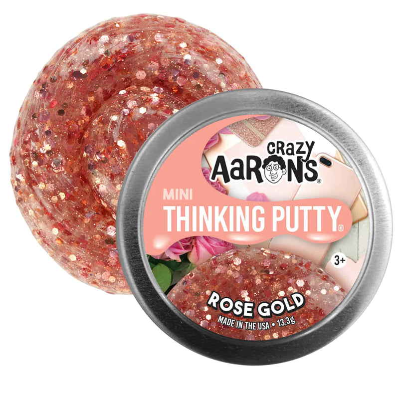 Crazy Aaron's Mini Thinking Putty - Rose Gold