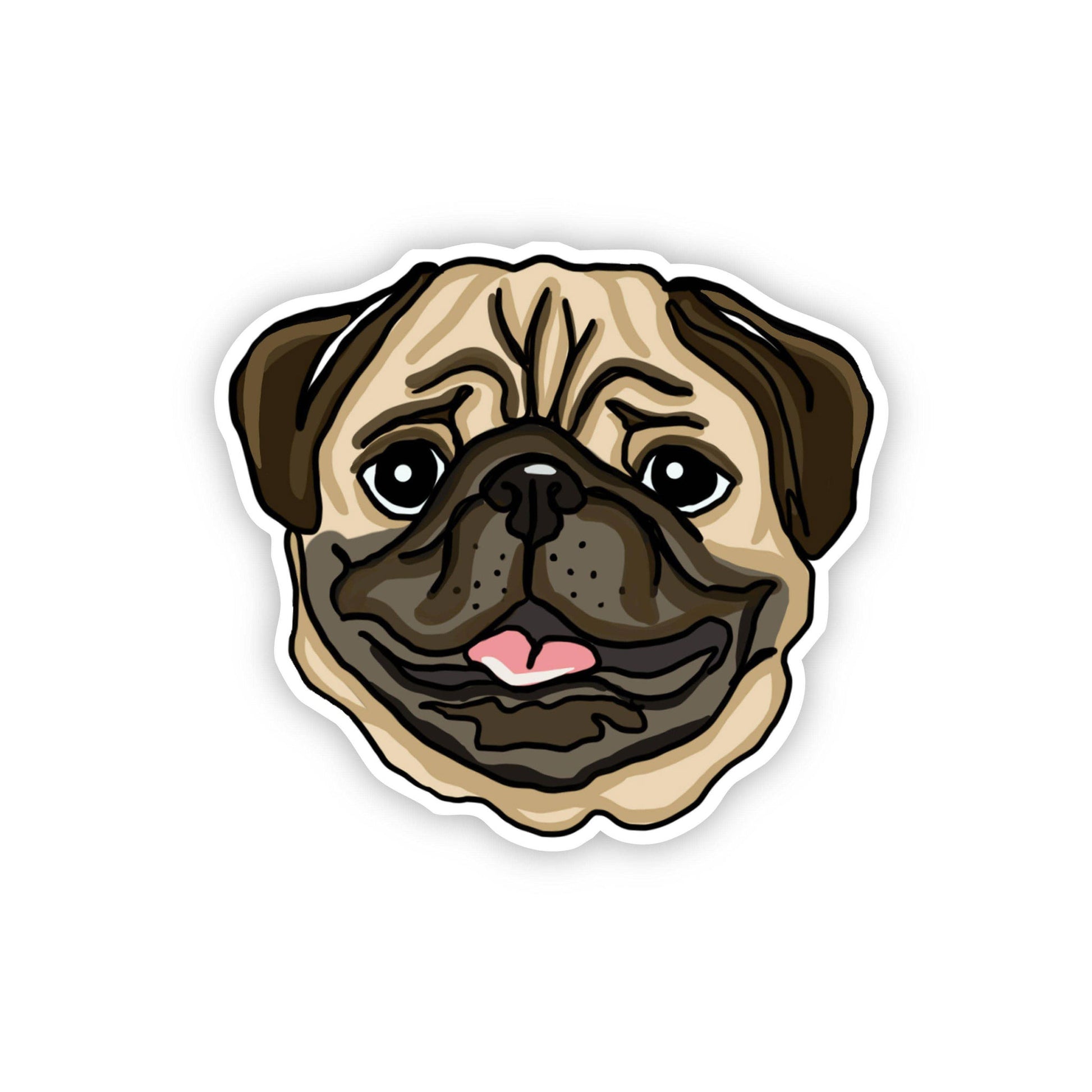 Big Moods Dog Sticker - Pug
