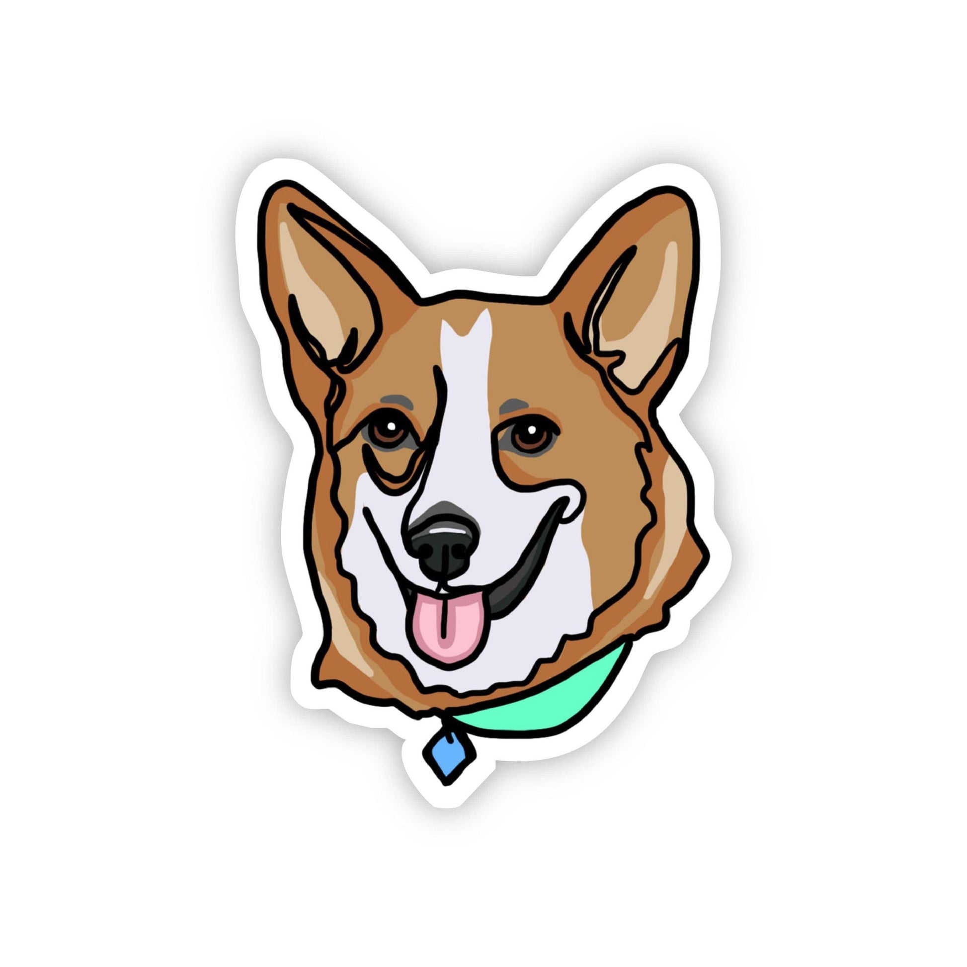 Big Moods Dog Sticker - Corgi