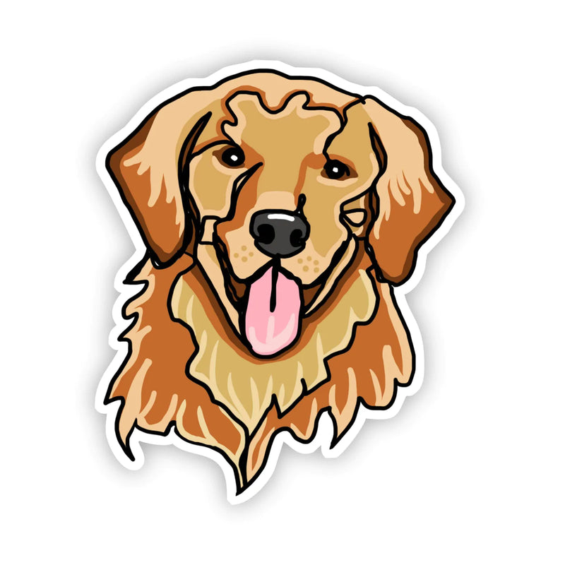 Big Moods Dog Sticker - Golden Retriever